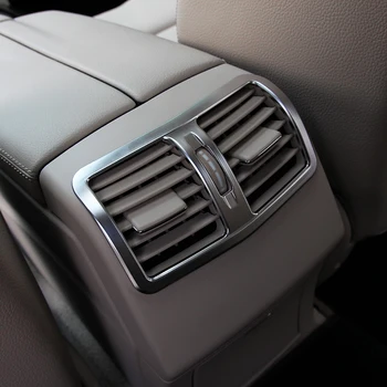 Mercedes Benz W212 E Sınıfı 2013-için araba şekillendirme Krom Kolçak Kutusu Arka Klima Havalandırma Kapağı Döşeme Hava Çıkışı dekoratif