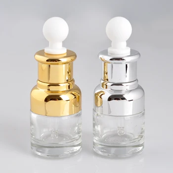 Damlalık İle Gezgin İçin (10Pieces/Lot) 20ML Mini Taşınabilir Cam Doldurulabilir Parfüm Şişesi&Boş Kozmetik Konteyner