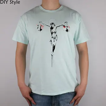 BANKSY İSA ALIŞVERİŞ ÇANTASI t-shirt pamuk Lycra en Moda Marka t gömlek erkekler Yüksek Kalite yeni