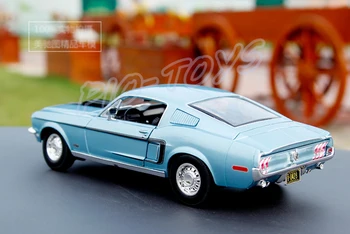 Gerçek Ölçek Yakın yeni Varış Hediye Mustang GTA 1967 1/18 Klasik Model Araba Koleksiyonu Geçmişi Oyuncak Araç Sedan Araba Hediye