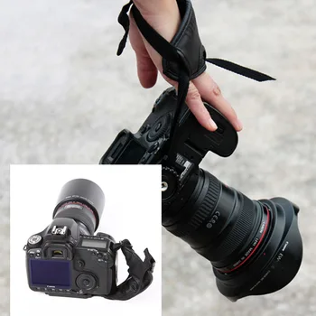 Nikon Canon Sony DSLR fotoğraf Makinesi, Fotoğraf Aksesuarları PU Askı El Kavrama Bilek Kayışı Kemer