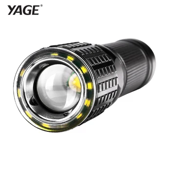YAGE Şarjlı El Feneri Cree XML-T6 Lanterna Taktik el feneri USB LED el Feneri 18650 Lampe Touche Linternas Led Lamba