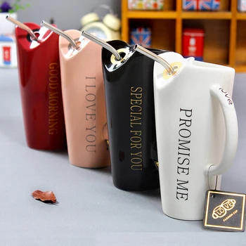 EasyZreal Yaratıcı çiftler hediye Xmas süt kahvaltı kupa ofis moda kahve fincanları Porselen Çay Fincan Seramik Çift kupa seramik