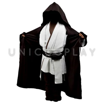 Star Wars Çocuk Elbise Obi Wan Kenobi Jedi Cosplay Kostüm Cadılar Bayramı Pelerini Çocuk için standart Ayarlar