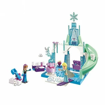 Balya 10665 Snow Queen Elsa Anna Tuğla Legoe Prenses Kalesi Yapı taşları, Prenses Elsa Arendelle Uyumlu