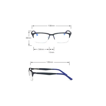 Vazrobe Bilgisayar Gözlük Erkek Kadın Anti Mavi Işık Radyasyon Alüminyum Sarı Lens Engelleme Bilgisayarda Çalışmak Göz Gözlük Gözlük