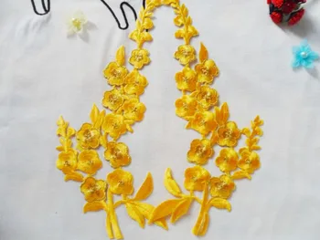 Erik çiçeği çiçek muti renkli Bayan giysi yüksek uç aksesuarlar dantel yamalar motifleri aplike demir veya dikiş işlemeli