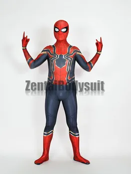 Örümcek Adam Balo Elbisesi Amerika İç Savaşı Örümcek Adam Cosplay Kostümleri Kaptan