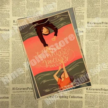 LEKESİZ ZİHNİN Jim Carrey Filmi retro Poster Sanat Duvar Dekor vintage Poster SONSUZ ışığını