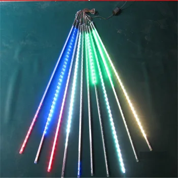2sets/lot Yılbaşı ışık , ağaç kolye meteor led tüp ,10 adet 80 cm tüp sürücüsü ,85-265Vac giriş holiday ışık seti/LED