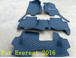 İyi! Ford Everest için özel özel paspaslar 2016 Everest,Ücretsiz kargo için 2017 suya dayanıklı önyükleme halı 7seats