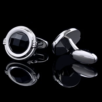 Erkek için KFLK takı 2016 Fransız gömlek kol düğmeleri, Marka kol düğmesi Siyah Lüks Düğün Damat Düğmesi Yüksek Kalite Ücretsiz Kargo
