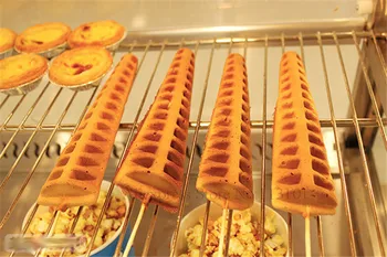 Lolly dört adet waffle makinesi büyük snack paslanmaz çelik lolly waffle makinesi lolly kalıp waffle