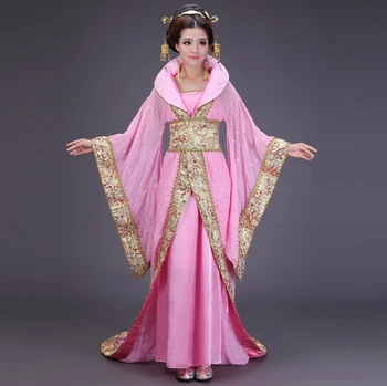 Çin ay peri kız kostümü giyim Han Hanedanı Prenses antik Kraliyet hanfu kadın imparatorluk cariye İmparatoriçe cosplay