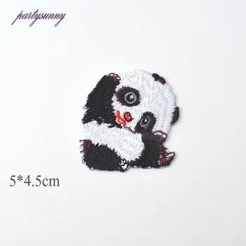 PF Hayvan Panda Yama Çizgi film Çocuklar için Kıyafet Giysi Çizgileri İçin Yamalar TB179 Rozet Aplike Uygulamaları Elbise İşlemeli