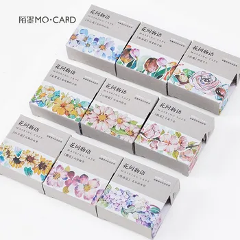 Dekoratif Sızdırmazlık Sticker Sevimli Kağıt Washi Bant Kawaii Kırtasiye Hediye Defteri, Bant DİY Günlük Maskeleme çiçek Sarma