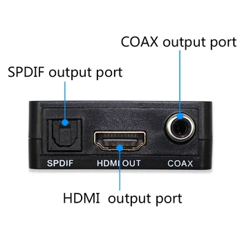 Nakliye Çıkarıcı 2.1 / 5.1 kanal HDMI Ses ile Wiistar Mini HDMI Ses Splitter 50% R / L Spdıf Ses Ücretsiz