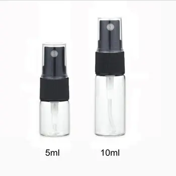 20pcs/lot 5 mL 10 ml 15 ml 20ml Amber Cam Açık Örnek Parfüm İnce bir Cam Tüp Seyahat Şişe Sis Püskürtücü Şişe Sprey Şişeleri
