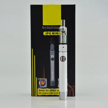 En çok satan buharlaştırıcı kalem İP6 Mini buhar vape Yüksek oranda 13450 kalem pil başlangıç seti kuru ot e-cig sigara