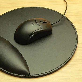 Bilek ile NOYOKERE 3D Deri Bilgisayar Mouse Pad PC için Ergonomik Ofis Yumuşak Sünger Bilek Destek Mat fare altlığı Dinlenme