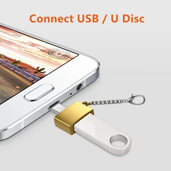 Mini USB Micro USB 5pin Metal.Samsung XİAOMİ için 0 Uzantısı OTG Veri Kablosu Adaptör OTG Dönüştürücü Anahtarlık Android