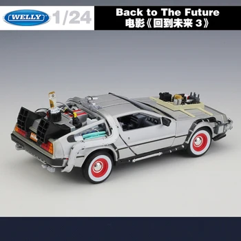 Gelecek 1 ve 3 Model Oyuncak Araba Metal Alaşım Die cast Araba Çocuk Hediye Koleksiyonu 1 GÜÇ:24 Yüksek Simülasyon Klasik Film Geri-