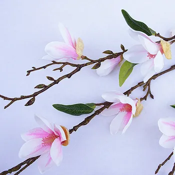 Manolya çiçek Ev düğünü 2 adet High-end simülasyon düzeni Yapay çiçek ipek çiçek sahne