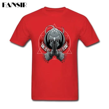 T Shirt Fullmetal Alchemist Çelik Edward Anime Yaz Tişört Pamuk Kısa Kollu Erkek T-shirt