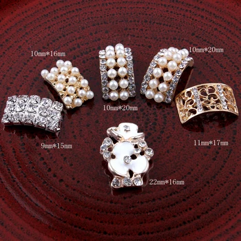 30PCS Vintage Metal Dekoratif Düğmeler Kristal İnci Çiçek Merkezi Alaşımlı yassı sırtlı deniz Elmas Düğmeleri Zanaat Malzemeleri el Yapımı