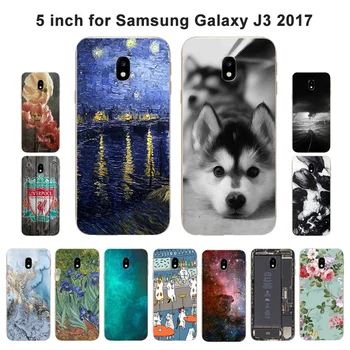 J3 2017 İçin Samsung Galaxy J3 2017 Kılıfı Silikon Kılıf Manzara Boyalı Arka Kapağı İçin J330 Avrupa Versiyonu Durumunda