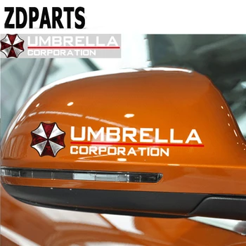 ZDPARTS 2X Araba Şemsiye Arka Ayna Çıkartmaları Çıkartma 206 207 307 308 407 Opel Astra J G Insignia Vectra c, Peugeot İçin Yansıtıcı