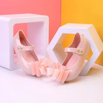 2018 Yeni Mini melissa Tasarım Yaz Kız Çocuk Ayakkabı Sandalet Solunabilir Güzel Mini melissa Sandalet Sandalet