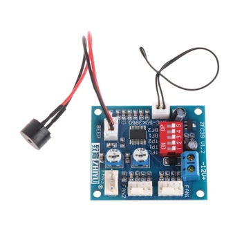 Sensör M13 tedarik Buzzer 1 ADET 12 V CPU Fan Sıcaklık Kontrolü PWM Hız kontrol Modülü Alarm