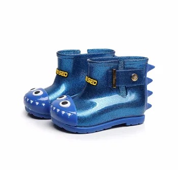 Moda Küçük canavar Tarzı Kız Çocuk Yağmur Botları Sıcak Satış Kauçuk Ayakkabı Bebek Bot bebek Jelly ayakkabı çocuk ayakkabı açık