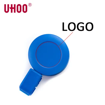 UHOO 6705 ABS Rozet Makara İsim Etiketi Özelleştirilmiş Logo Baskı Rozet Tutucu Klipleri Sergisi Kartı için Toptan Tag Klip Adı