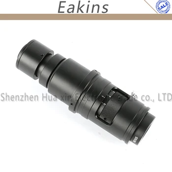 170 mm 110 Sektörü Video Kamera Mikroskop Çalışma Mesafesi İçin 16X-160X Ayarlanabilir Büyütme 25mm Zoom C-mount Lens 0.7 X~4X-