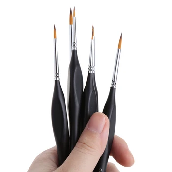 6pcs Kanca tel fırça guaş suluboya yağlıboya resim malzemeleri C26 kalem yüksek kalite süsleyen fırça