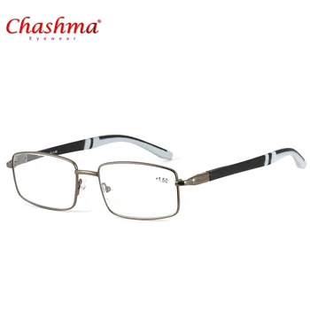 Chashma Marka Retro Okuma Gözlükleri Erkekler Anti-yorgunluk TR90 Bahar 3.5 Çerçeve Gözlük Glasse+1.0/1.5/2.0 2.5//3.0/Menteşeler