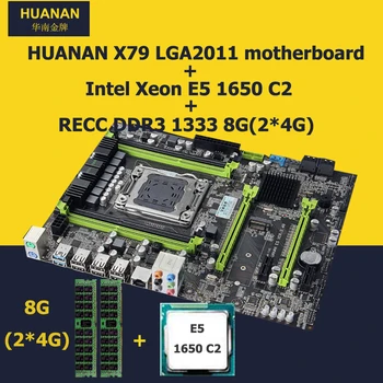 HUANAN V2.(2*4G)49 X 79 anakart CPU RAM kombinasyonları Xeon E5 1650 C2 CPU 8 GB DDR3 RECC memorry tüm iyi test 2 yıl garanti