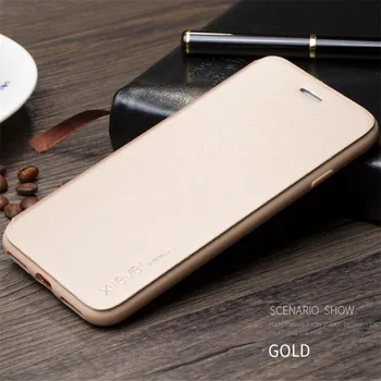 İPhone 6 için Apple iPhone 6 Case 7 Plus Cover Stand-X-Seviye Darbeye dayanıklı Ultra-ince Flip Cep Telefonu Kılıf Artı