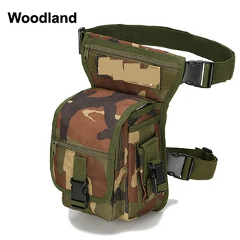 HT19 kamp için açık spor çanta taktik airsoft yürüyüş kamuflaj özelliğine sahip çok fonksiyonlu taktik kemer bacak çanta-005