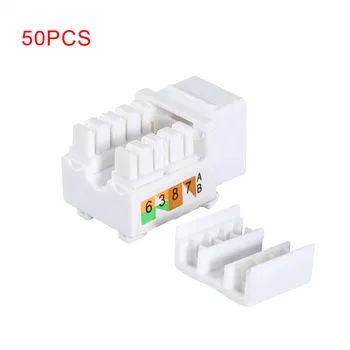 Aşağı 50Pcs/Lot Genel uygulama alanı HARİCİ 110 Yumruk Keystone Ağ Ethernet Jack Ethernet Modülü Ağ Bağlaştırıcı EM88