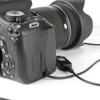 Canon EOS 550D 600D 650D 700D Seviyesi X6i için 5 V USB kablo CA-PS700 ACK-E8 Mobil Güç kaynağı+DR-E6 LP-E8 LPE8 Kavrama kukla pil