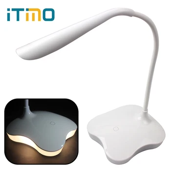 ITimo Ayarlanabilir 18 Yonca Aydınlatma Dim Kapalı Ampuller 3 Seviyesi Ev Dekorasyon Sensör Masa lambası Masa lambası USB LED