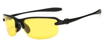 Polarize 2018 Mens Uzun Bekçisi Tarafından güvenli bir Sürüş İçin Sarı Gece Görüş Güneş Gözlüğü Anti-Parlama Erkek Eyewears güneş Gözlüğü