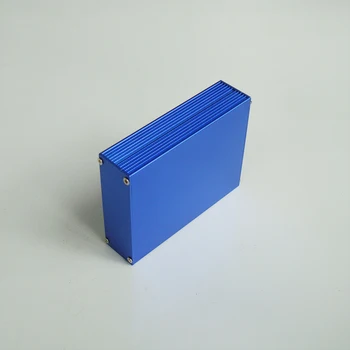 X78 100(L) (W) (H)26 elektronik proje durum için 1 adet Mavi gümüş renkli alüminyum kasa mm
