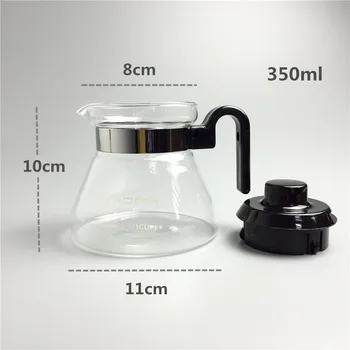 350ml Cam Çaydanlıklar Cezve Kahve Server Araçları çaydanlık Isıya dayanıklı Cam Doğrudan Açık Alev Isıtma Olabilir su Isıtıcısı