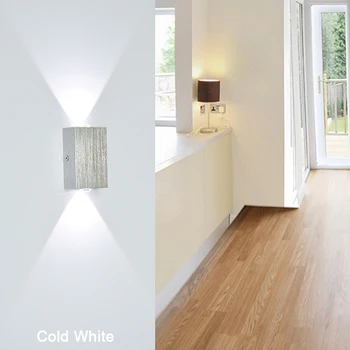 W Duvar Lambası Yüzey Kapalı Aydınlatma Yatak Odası, Tuvalet ve Duvar Işık Okuma aplik LED Monte