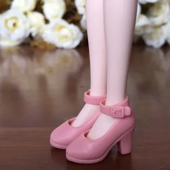 İçin Licca Bebek Mini Ayakkabı İçin Blythe Bebekler İçin 4Pairs Yüksek Topuk Ayakkabı Moda Ayakkabı Momoko 1/6 1/6 BJD Bebek Aksesuarları