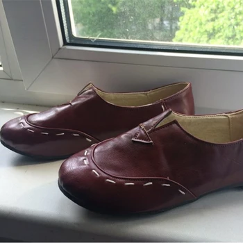 ENMAYER En Popüler Taşınabilir Kadın Ayakkabıları Rahat Ayakkabılar babet Ayakkabılar Yumuşak Deri Büyük Boy 34-43 Rahat Sevimli Mokasen